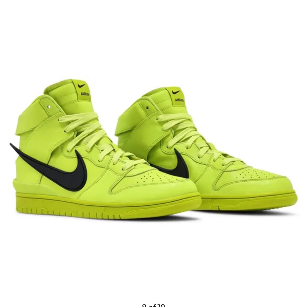 New Ambush x Nike Dunk High 'Flash Lime with Box men size 7.5 women 9 - Picture 2 of 11